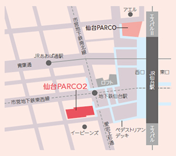 仙台PARCO2地図