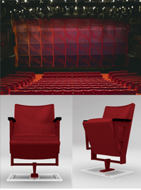 座席番号プレート付PARCO劇場メモリアルチェア「PARCO THEATER Seat(for One)by インテンショナリーズ 鄭 秀和」