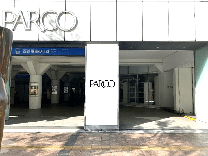 福岡PARCO 本館柱シートコンコース口