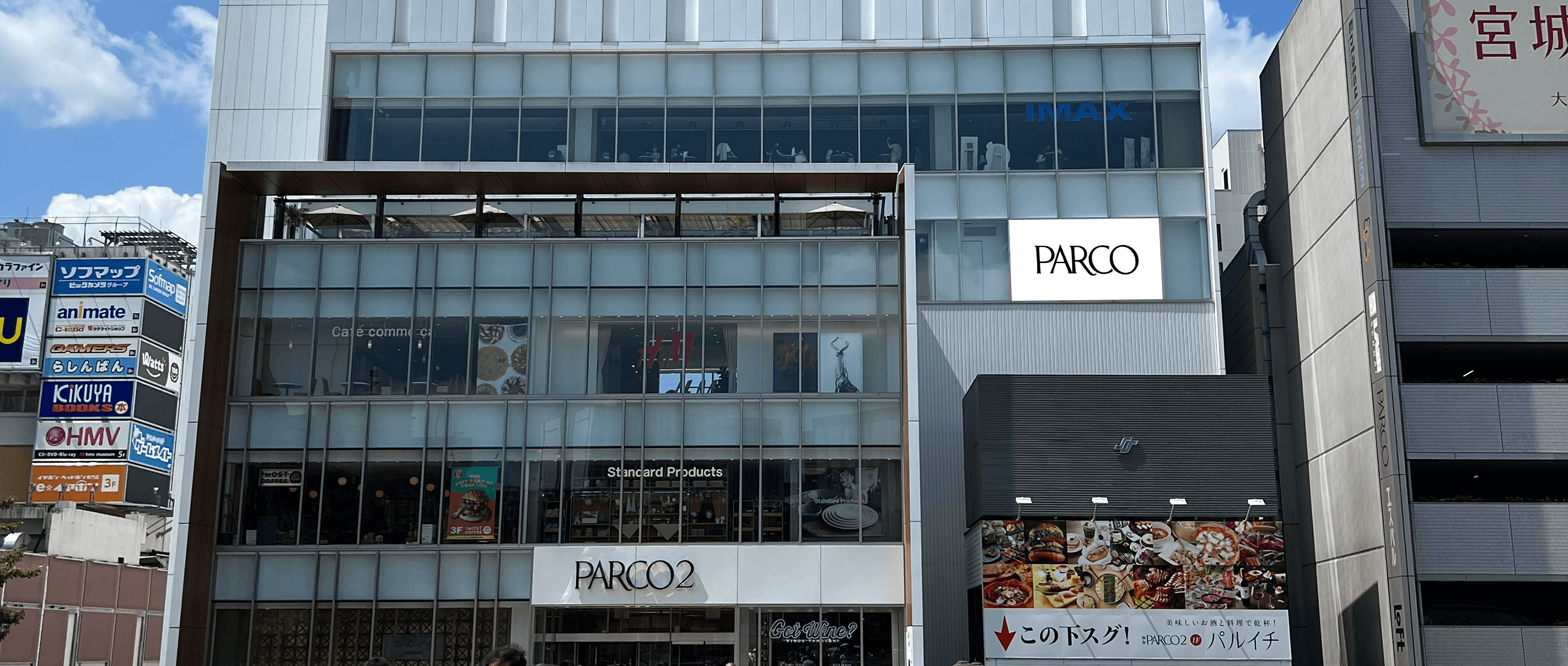 仙台PARCO PARCO2 壁面大型ビジョン